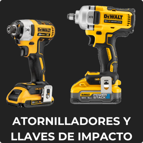 ATORNILLADORES Y LLAVES DE IMPACTO DEWALT